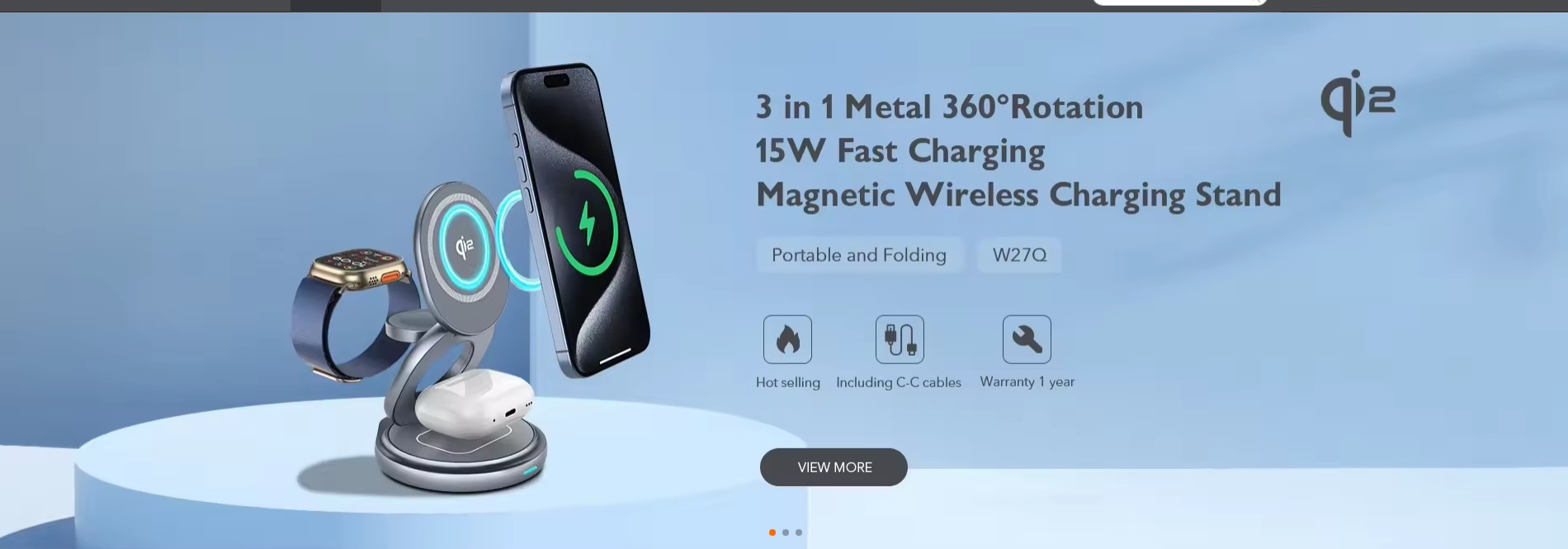 کیفیت ایستگاه شارژ بی سیم 3 در 1 کارخانه