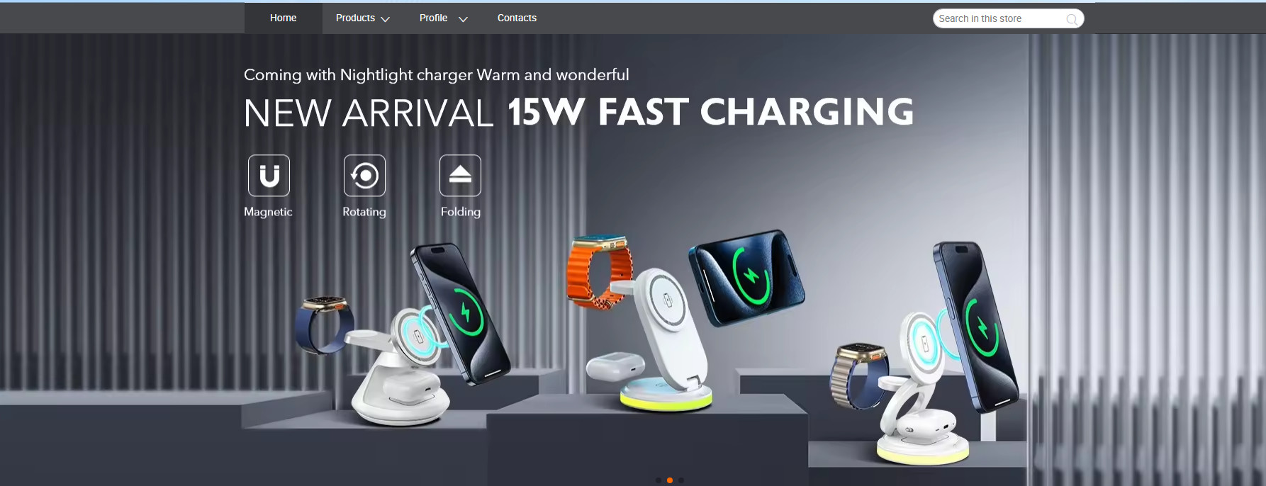 کیفیت ایستگاه شارژ بی سیم 3 در 1 کارخانه